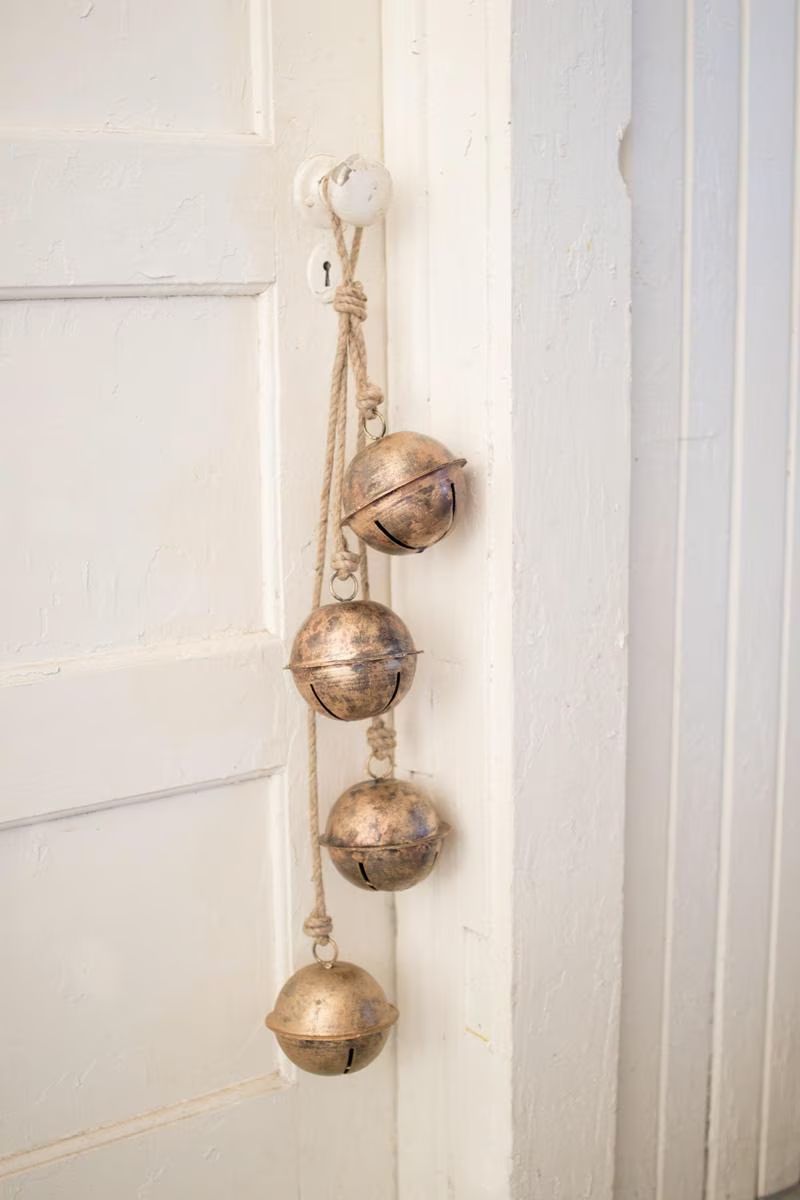 String of Brass Finish Bells — image 1
