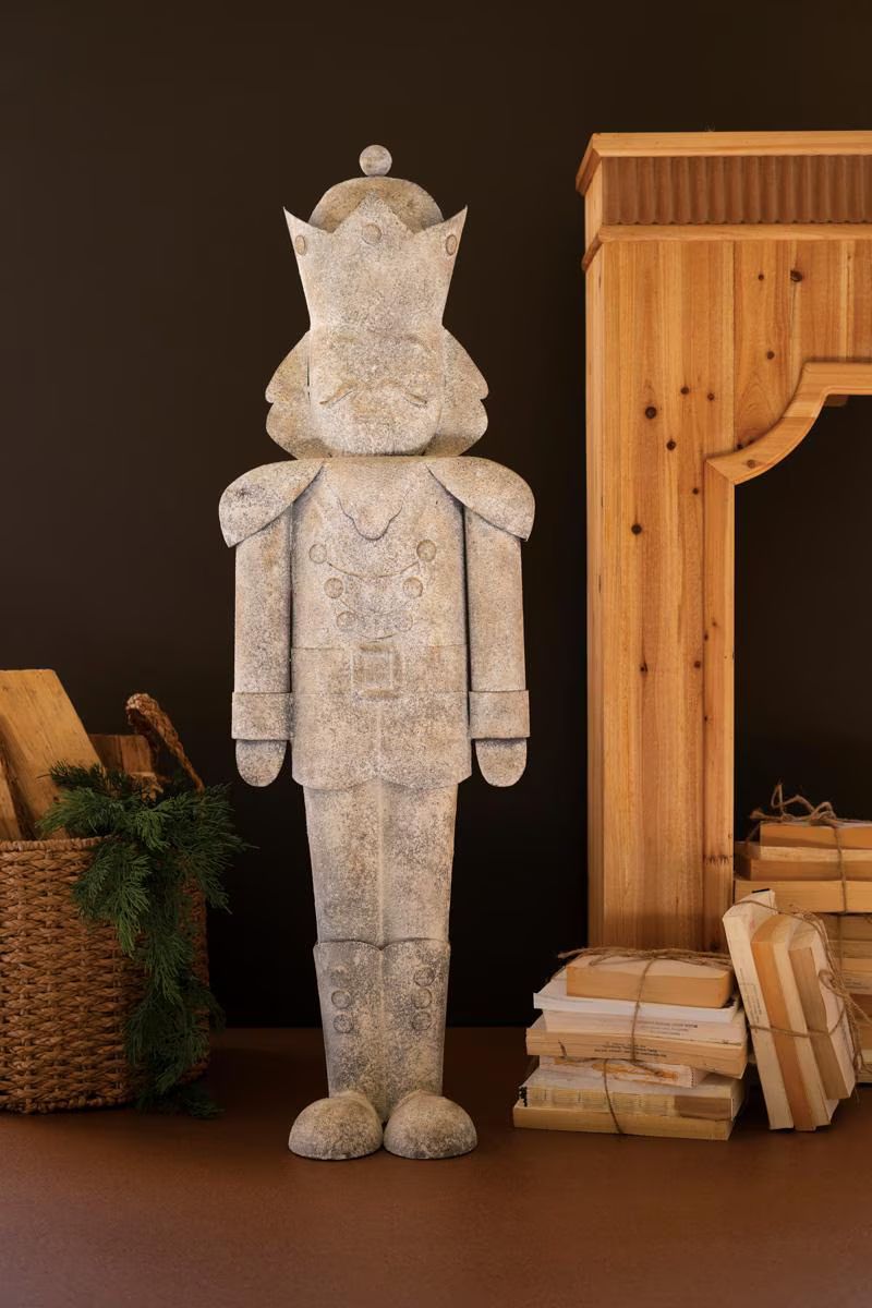Rustic Metal Christmas Nutcracker — image 1