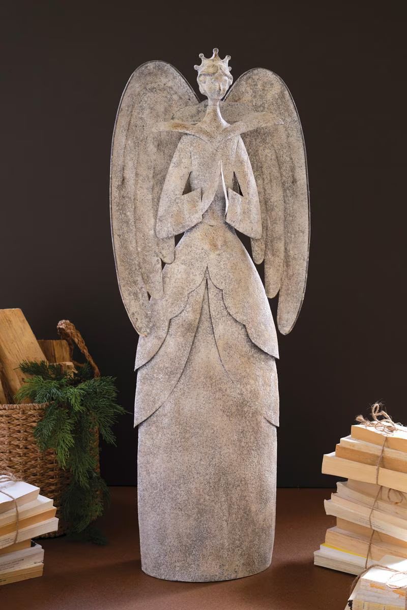 Rustic Metal Christmas Angel — image 1