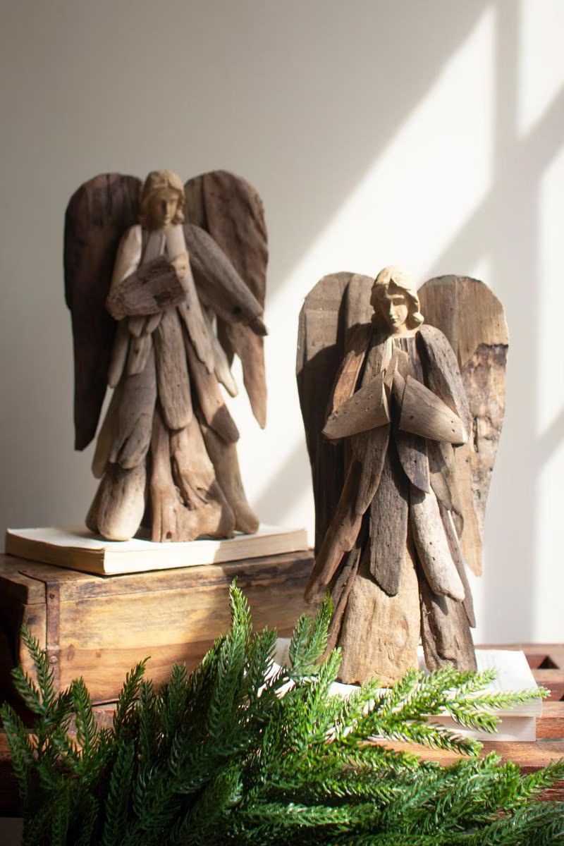 Set of 2 Driftwood Angels — image 2