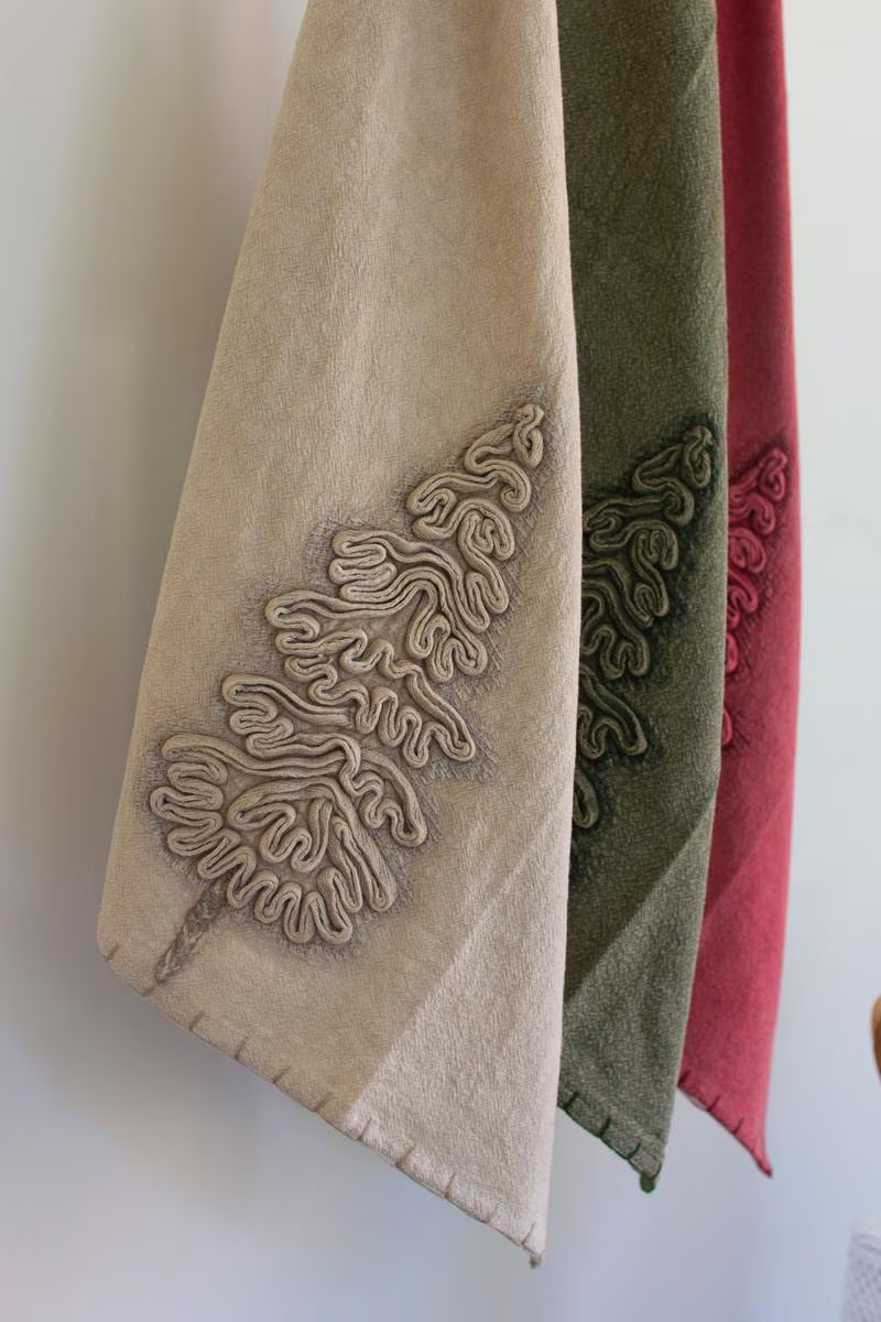 Set of 3 Christmas Tree Kitchen Towels — image 2