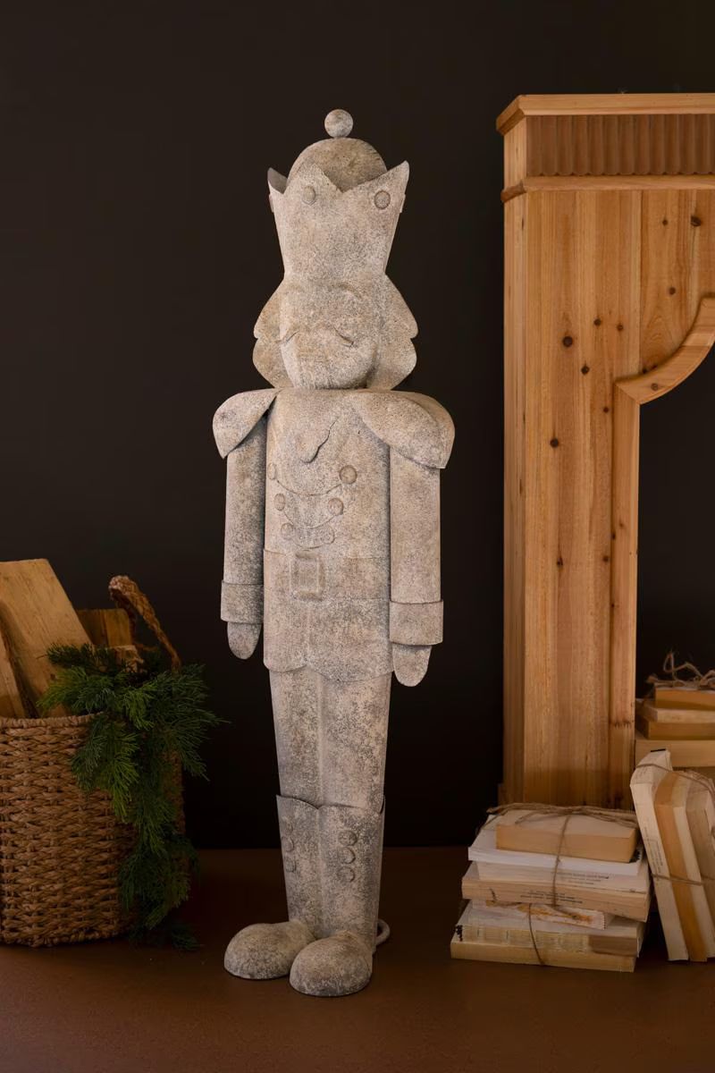 Rustic Metal Christmas Nutcracker — image 2