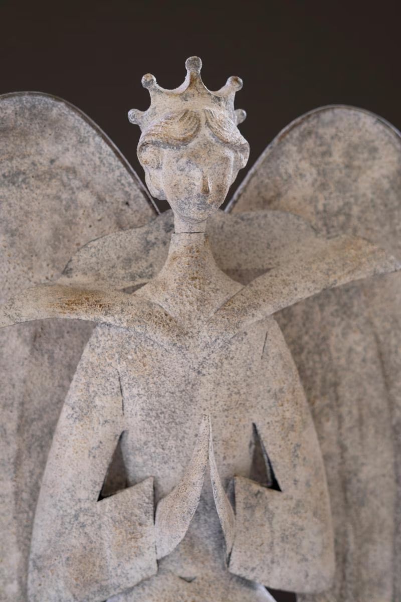 Rustic Metal Christmas Angel — image 3