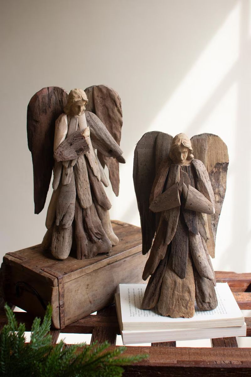 Set of 2 Driftwood Angels — image 3