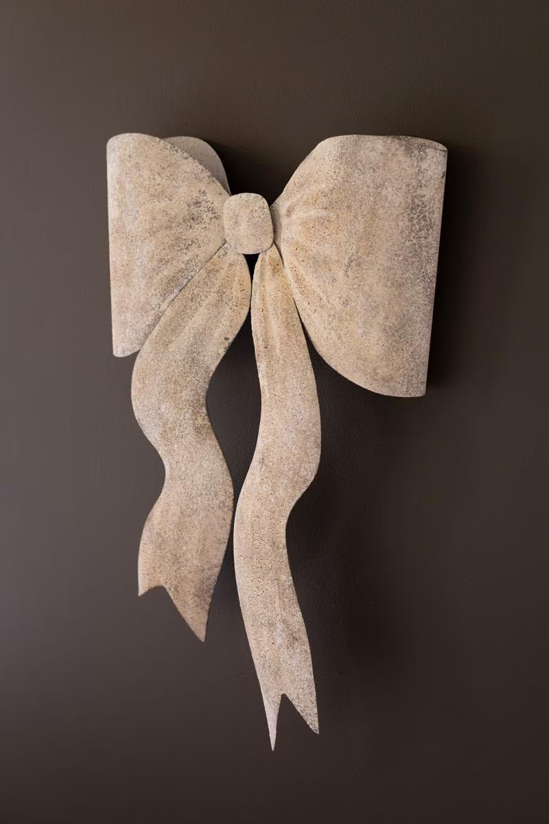 Rustic Metal Christmas Bow Door Hanger — image 3