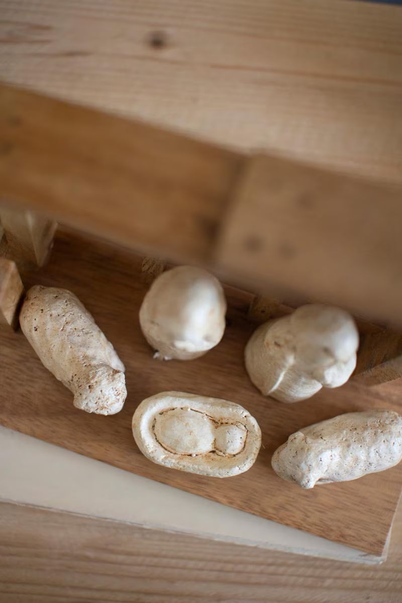 Wooden Nativity with Paper Mache Figures — image 3