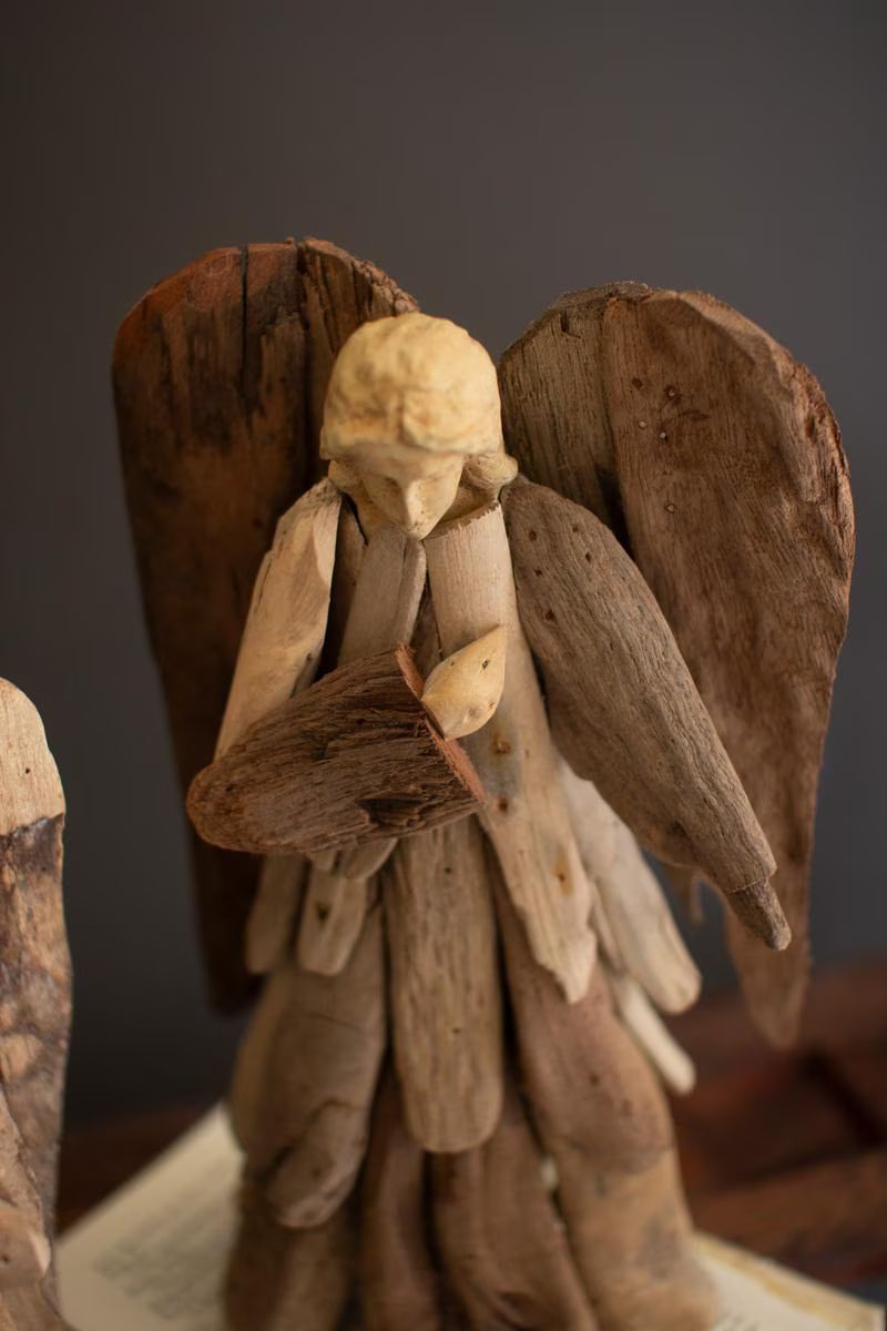 Set of 2 Driftwood Angels — image 5