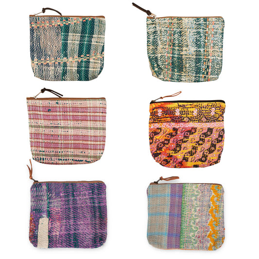 Kantha Zip Bag