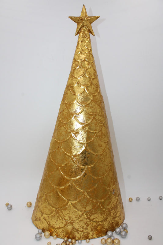 Scallop Pattern Gold Leaf Tree