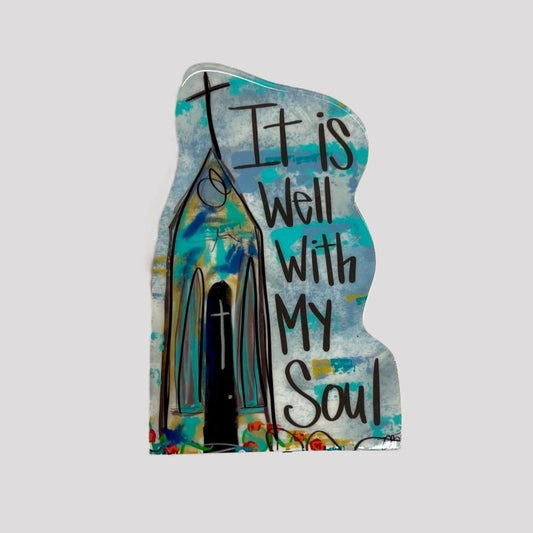 It is Well with My Soul Epoxy Block