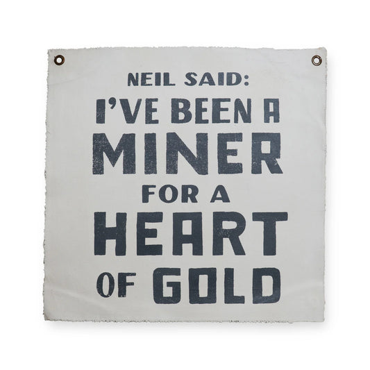 "Neil Said" Hand Printed Wall Hanging