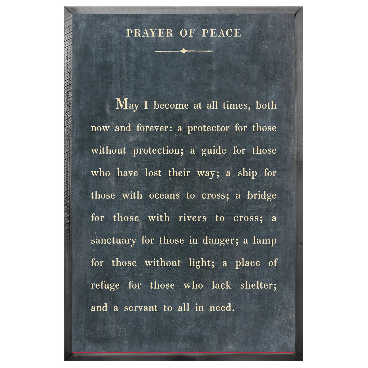 Prayer of Peace - Poetry Collection Art Print