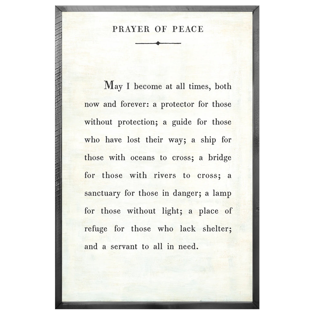 Prayer of Peace - Poetry Collection Art Print