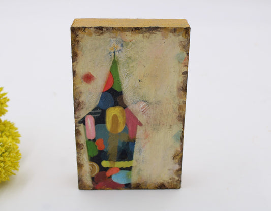 Abstract Church Wood Block
