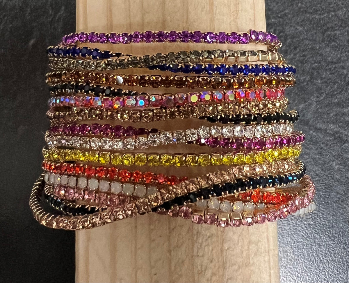 Rhinestone Stretch Stacker Bracelets