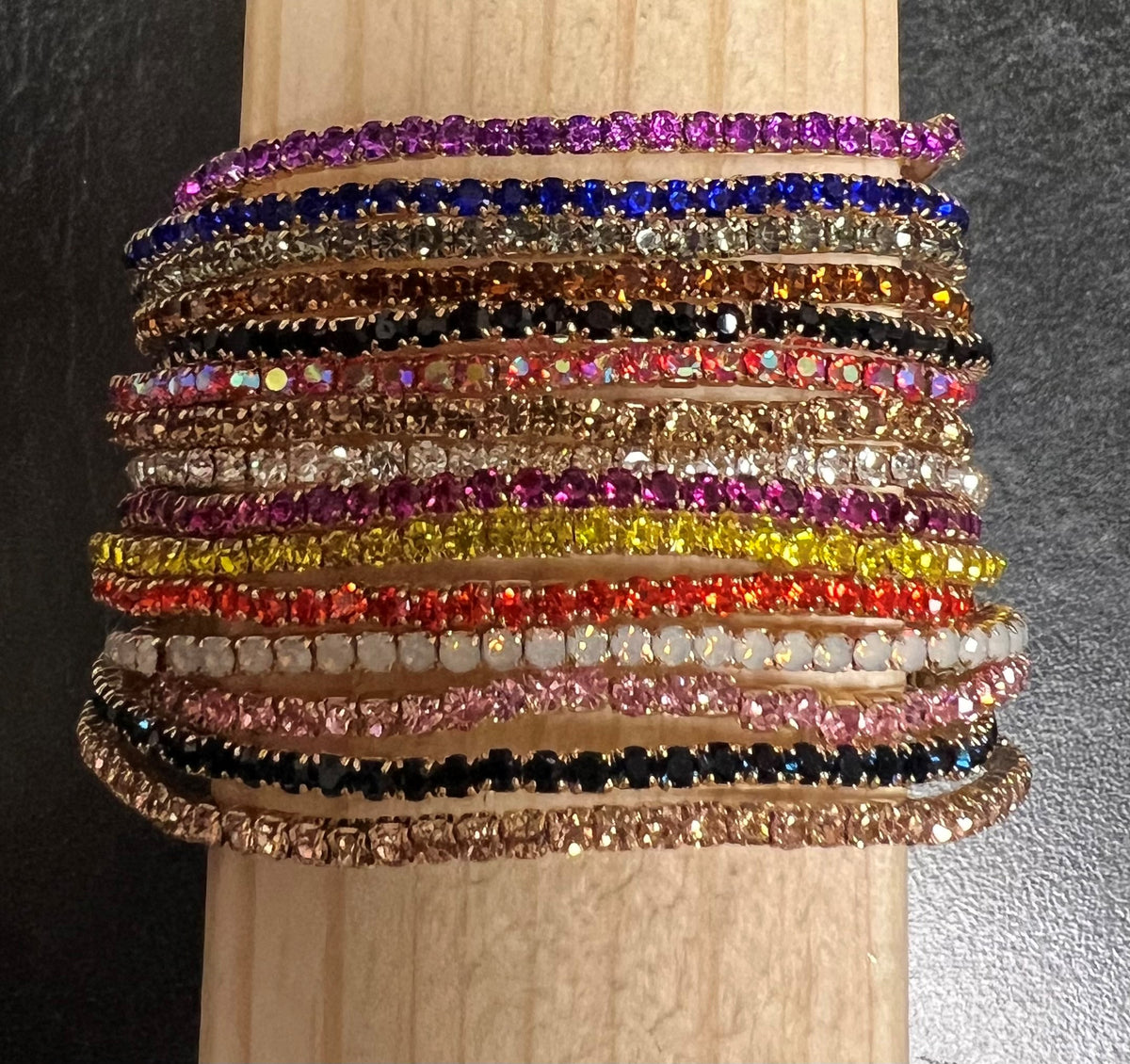 Rhinestone Stretch Stacker Bracelets