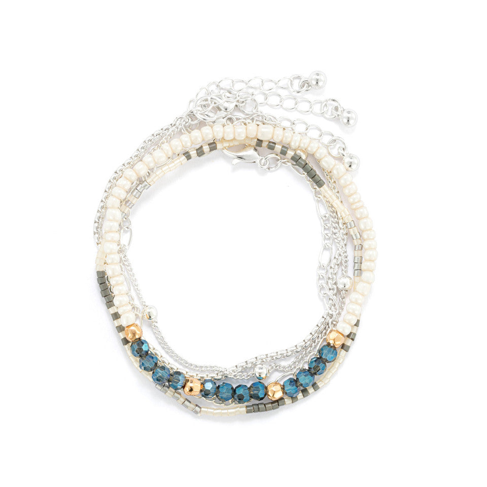 Smoke Silver Bracelet Set