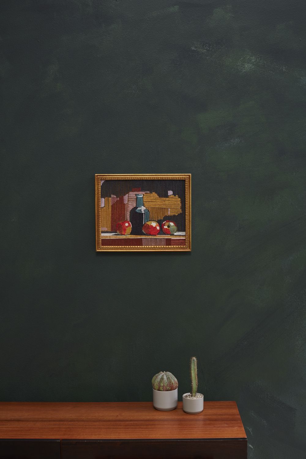 Embroidered Still Life Wall Art
