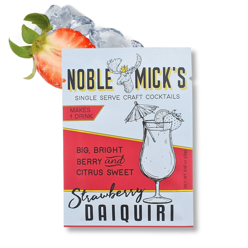 NobleMicks Single Serve Cocktail Mix - Strawberry Daquiri