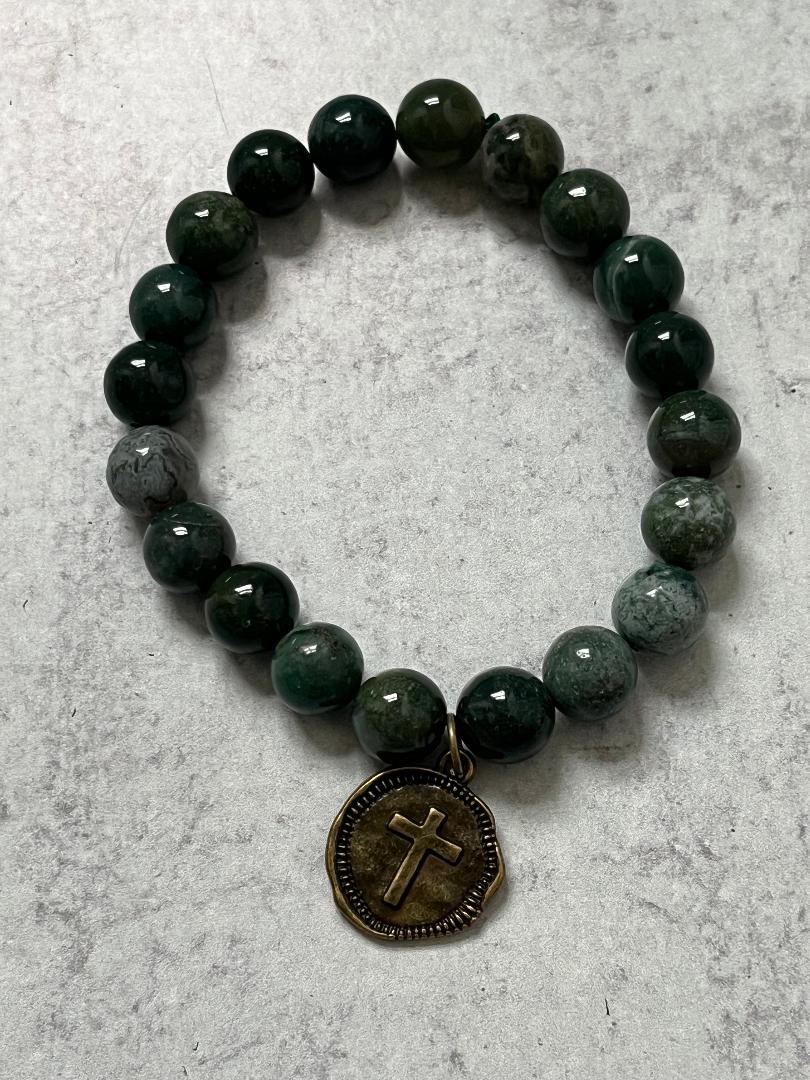 Cross Charm Beaded Bracelets