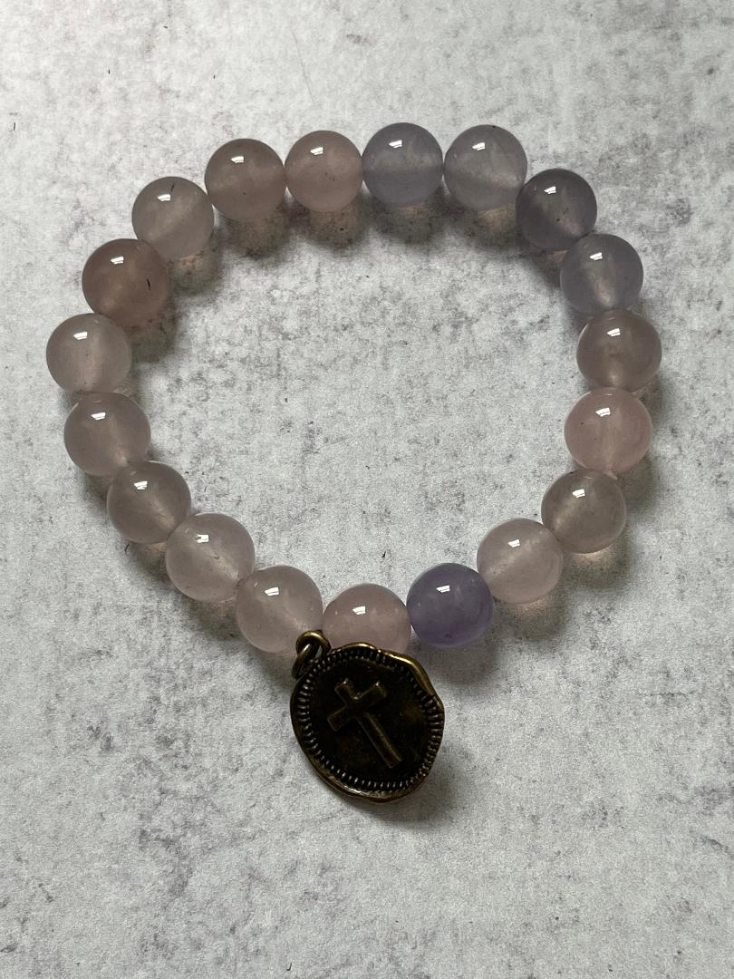 Cross Charm Beaded Bracelets
