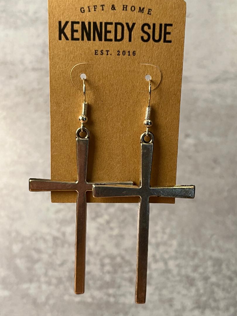 Antique Cross Earrings
