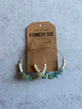Crystal Bead Hoop Earrings