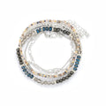 Gunmetal Silver Bracelet Set