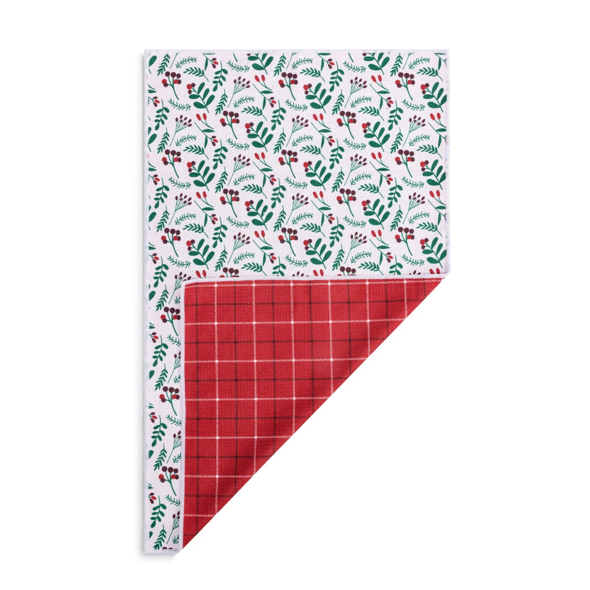 Holly Plaid Reversible Absorbent Towel