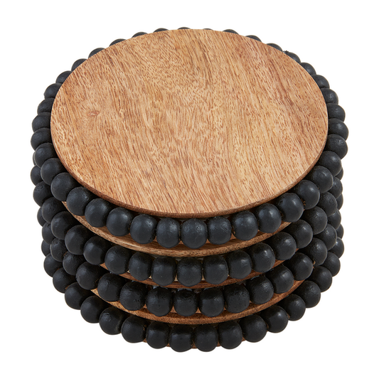 Wood Beaded Coasters