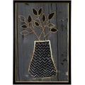 Oscillate Floral Textured Frame Prints