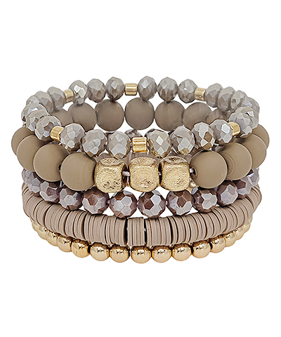Clay & Stain Accent Bracelet Set