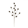 Gold Dried Natural Pinecone Pick w/ Glitter