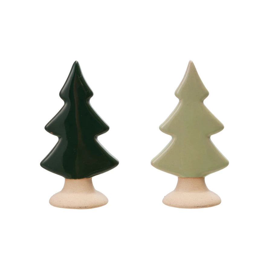 Stoneware Tree with Unglazed Base