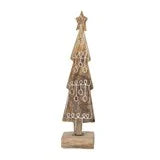 Hand-Carved Mango Wood Tree with Star