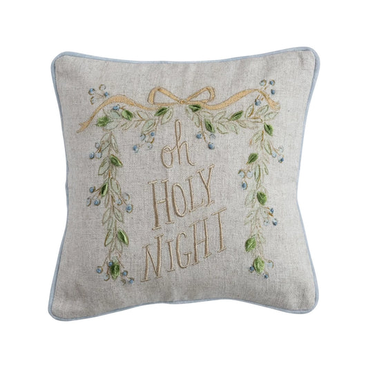 Oh Holy Night Cotton & Linen Pillow
