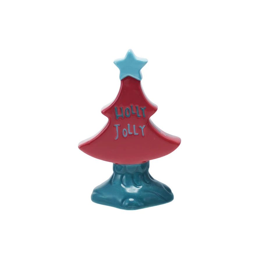 Hand-Painted Stoneware Tree