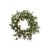 Round Faux Frasier Fir Wreath with Pinecones