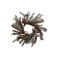Round Tinsel Wreath with Ornaments