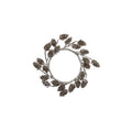 Pewter Pinecone Wreath with Glitter