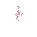 Fabric & Wire Striped Swirl Stem