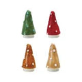 Embossed Stoneware Tree with Polka Dots