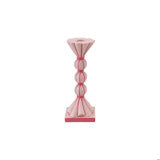 Resin Fluted Striped Taper Holder