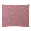 Cotton Knit Holiday Throw with Candy Cane & Star Motif