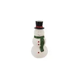 Hand-Painted Stoneware Snowman Shaped Vase