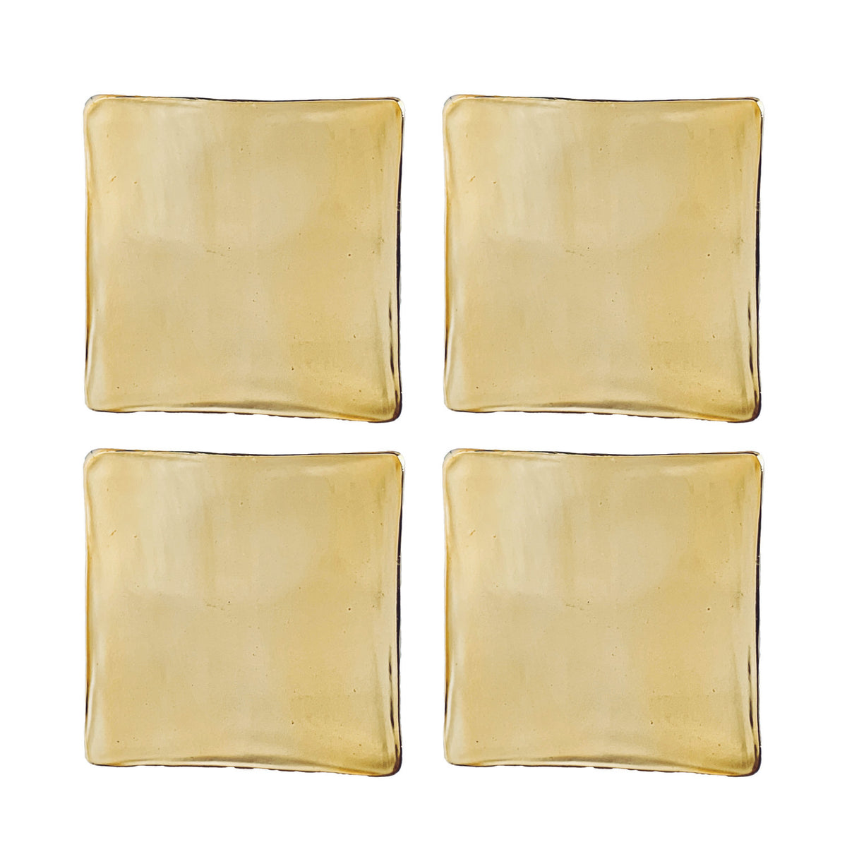 Gold Artisan Glass Coasters