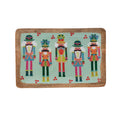 Enameled Mango Wood Tray with Nutcrackers
