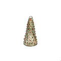 Hand-Blown Art Glass Tree with Candy Stripes
