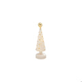 Mercury Glass Tree with Embossed Dots & LED Light