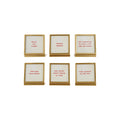 Gold Metal & Glass Frame with Easel & Christmas Sayings